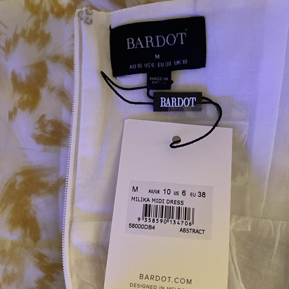 NWT Bardot Milika Midi Dress in Abstract, Size M - Picture 15 of 16